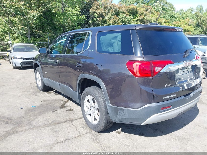 Vin: 1gkknkla0jz196467, lot: 45404141, gmc acadia sle-1 20183