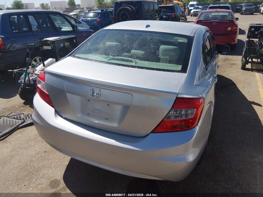 2012 Honda Civic 1.8 Ex-L silver Lot 111044906817 Vin 2HGFB2F93CH513007