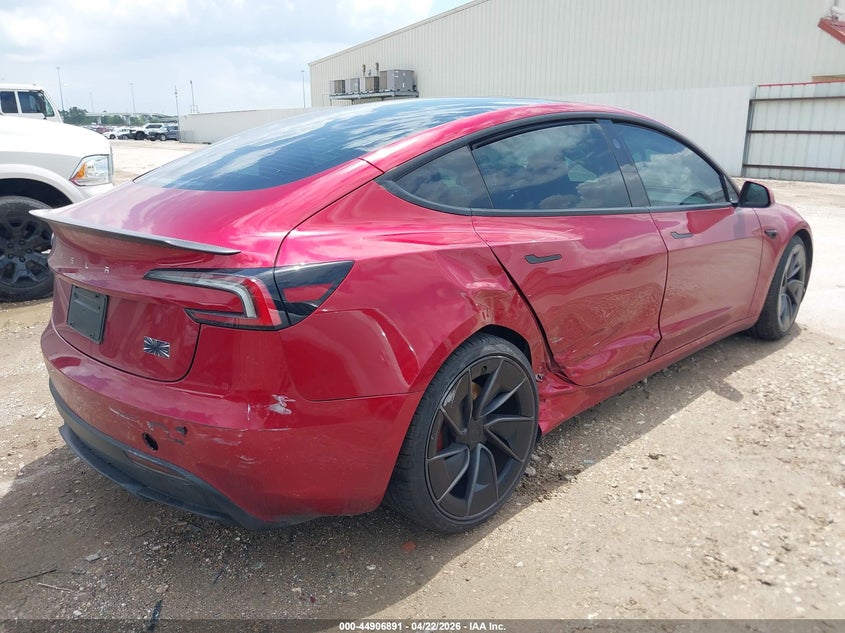 Vin: 5yj3e1et2sf077061, lot: 45404260, tesla model 3 performance all-wheel drive 20254