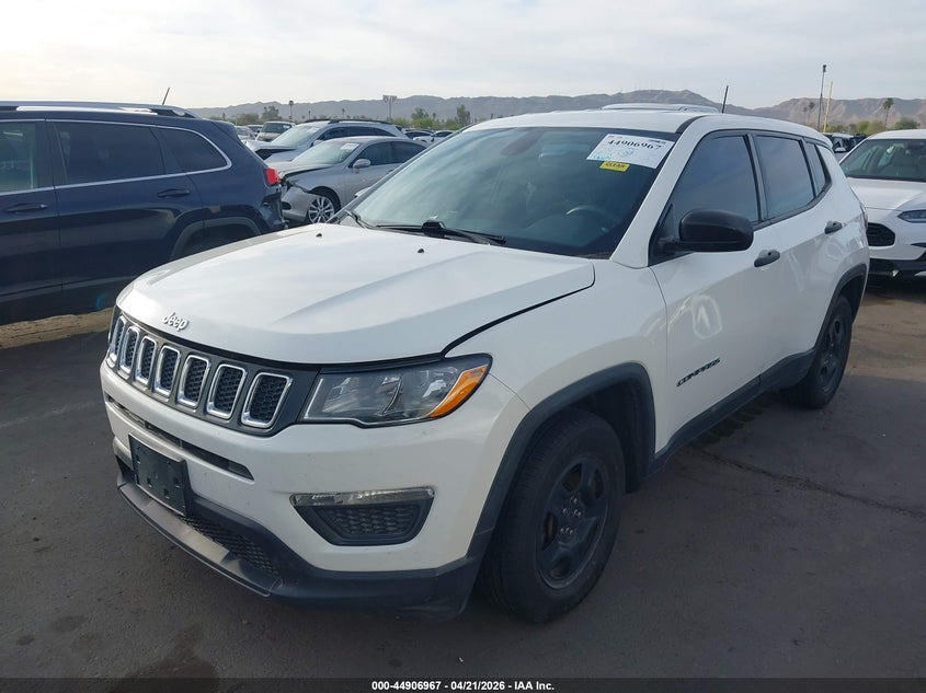 Vin: 3c4njcab4jt204762, lot: 45404336, jeep compass sport fwd 20182
