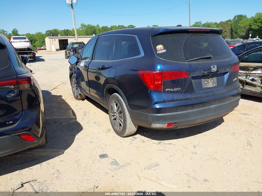 Vin: 5fnyf6h61gb072642, lot: 45404562, honda pilot ex-l 20163