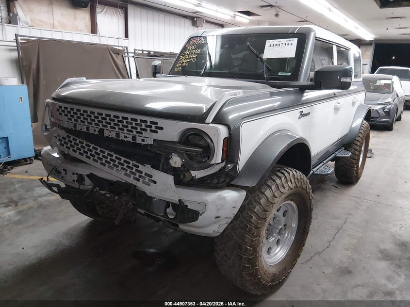 Vin: 1fmee5dp5nlb66043, lot: 45404722, ford bronco wildtrak 20222