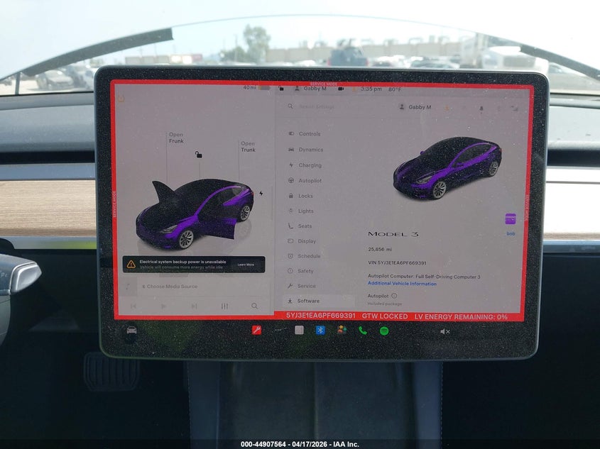 2023 Tesla Model 3 Rear-Wheel Drive VIN: 5YJ3E1EA6PF669391 Lot: 44907564