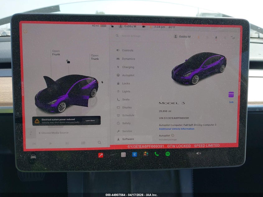 2023 Tesla Model 3 Rear-Wheel Drive VIN: 5YJ3E1EA6PF669391 Lot: 44907564