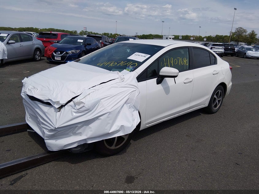 Vin: 19xfb2f79fe277203, lot: 45405059, honda civic se 20152