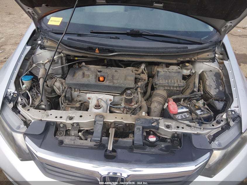 2012 Honda Civic 1.8 Lx silver Lot 111044907696 Vin 19XFB2F50CE108312