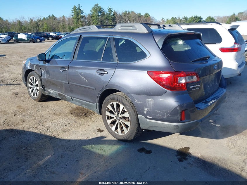 Vin: 4s4bselc4f3268137, lot: 45405356, subaru outback 3.6r limited 20153