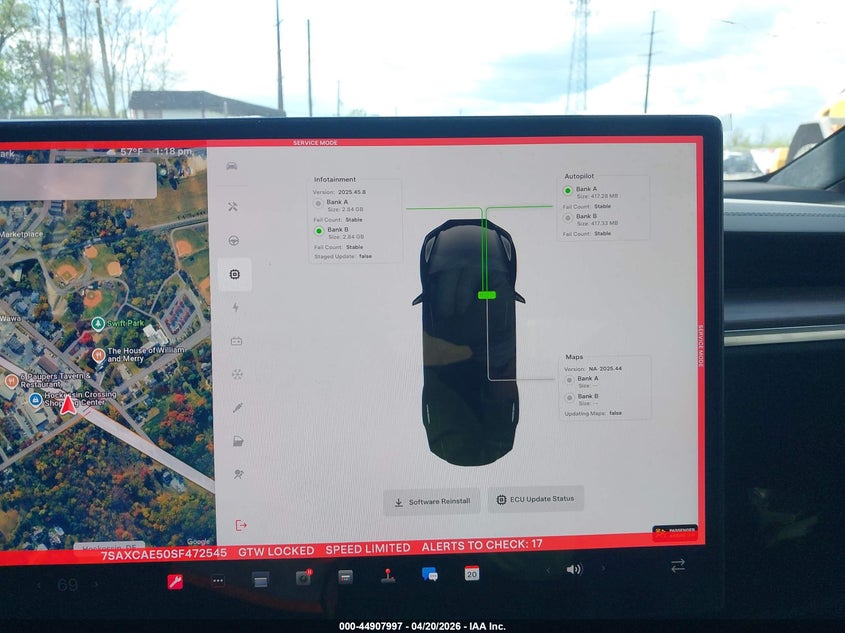 TESLA MODEL X 2025 VIN 7SAXCAE50SF472545