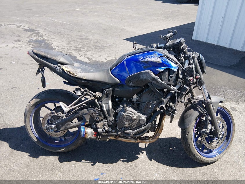 2022 Yamaha Mt07 VIN: JYARM32E3NA005681 Lot: 44909137