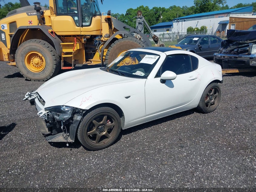 Vin: jm1ndam71m0456991, lot: 45407004, mazda mx-5 miata rf grand touring 20212