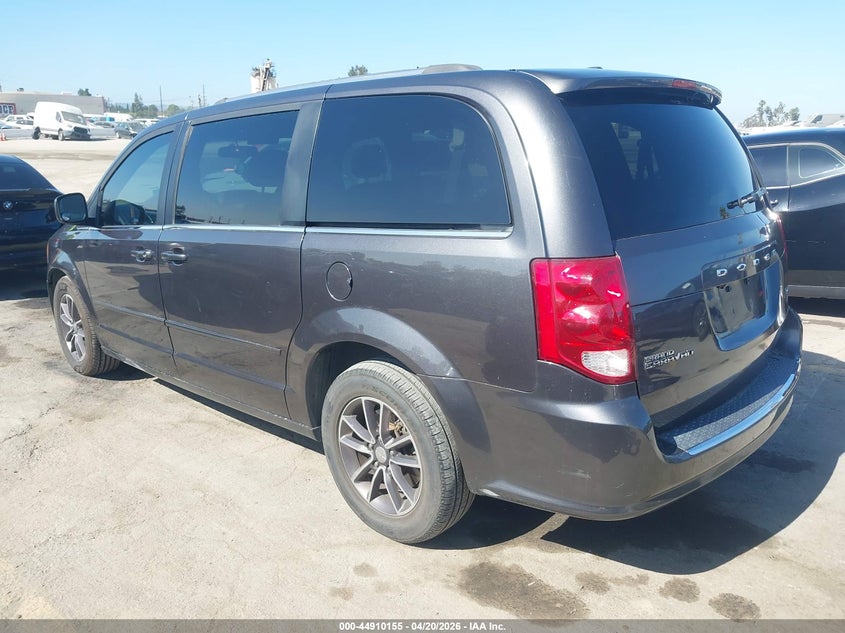Vin: 2c4rdgcg8hr789920, lot: 45407524, dodge grand caravan sxt 20173