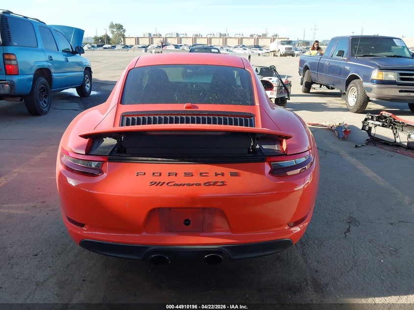 2019 Porsche 911 Carrera Gts VIN: WP0AB2A94KS114498 Lot: 44910196