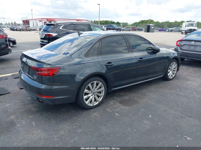 Vin: waudnaf41ja125102, lot: 45407900, audi a4 2.0t premium/2.0t tech premium 20184
