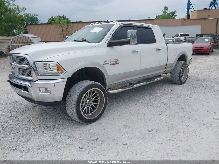 2018 Ram 3500 Ram Laramie 4X4 6'4 Box white Lot 111044910701 Vin 3C63R3ML8JG429612