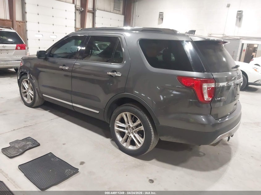 Vin: 1fm5k8f8xgga31202, lot: 45408618, ford explorer limited 20163