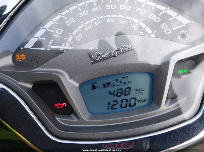 2020 Vespa Gts VIN: ZAPMA39M1L5300027 Lot: 44911606