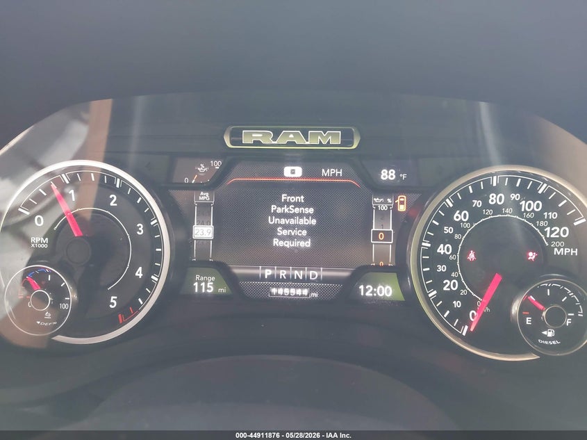 2022 RAM 1500 TRUCK 3.0L V-6 DI, DOHC, TURBO, 260HP