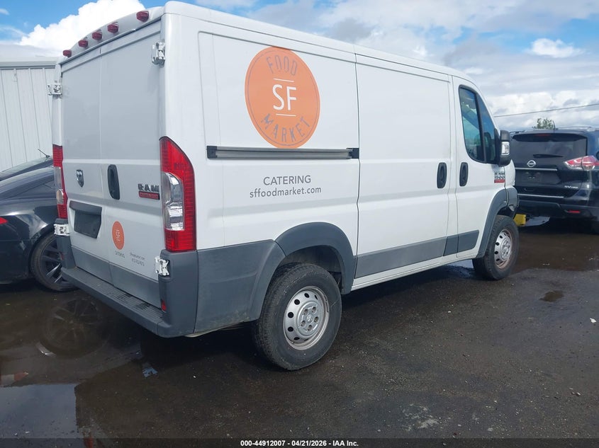 Vin: 3c6trvng0ge122176, lot: 45409376, ram promaster 1500 low roof 20164