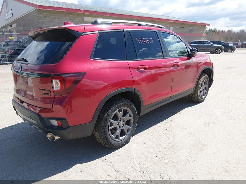 Vin: 5fnyf8h67rb006367, lot: 45409695, honda passport awd trailsport 20244