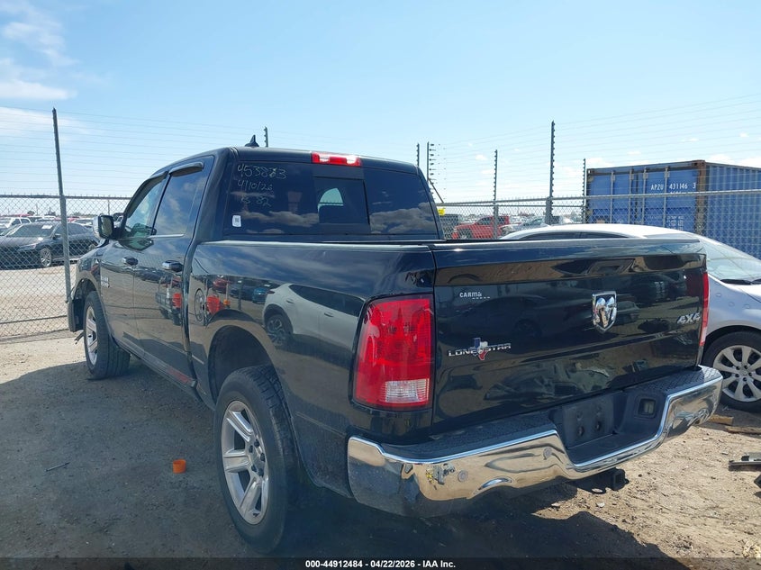 Vin: 1c6rr7lmxhs880541, lot: 45409853, ram 1500 lone star silver  4x4 5'7 box 20173