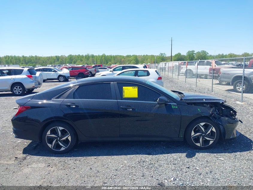 VIN 5NPLN4AG1NH081909 2022 HYUNDAI ELANTRA SEL