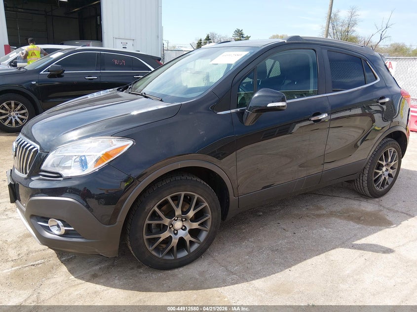Vin: kl4cjbsb4fb267511, lot: 45409949, buick encore convenience 20152
