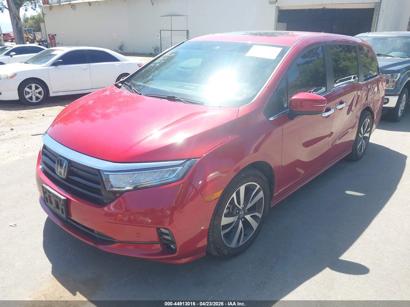 VIN 5FNRL6H84NB001768 2022 HONDA ODYSSEY TOURING