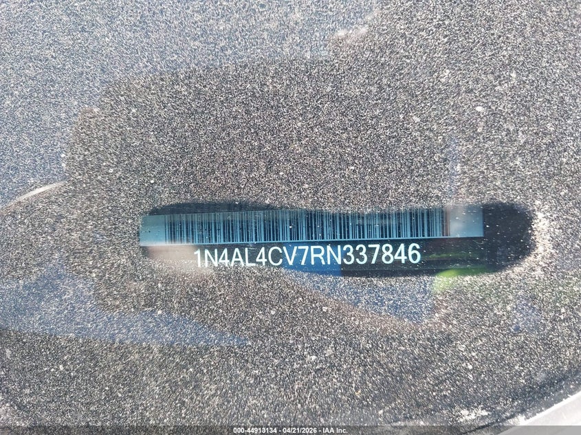 2024 NISSAN ALTIMA 2.0L I-4 DI, DOHC, V(VIN: 1N4AL4CV7RN337846