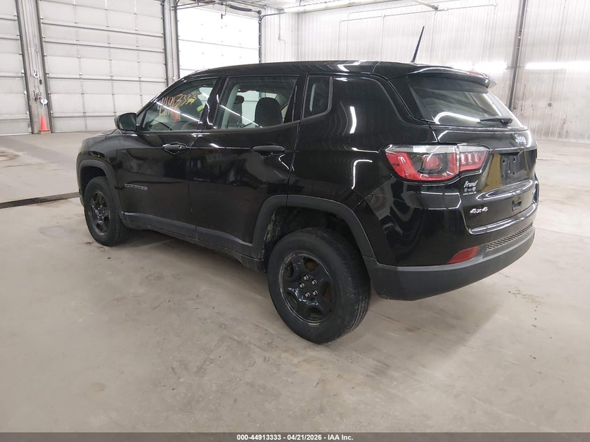 Vin: 3c4njdab8jt464944, lot: 45410703, jeep compass sport 4x4 20183