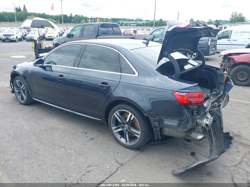 Vin: wauenaf48hn038580, lot: 45410759, audi a4 2.0t premium 20173