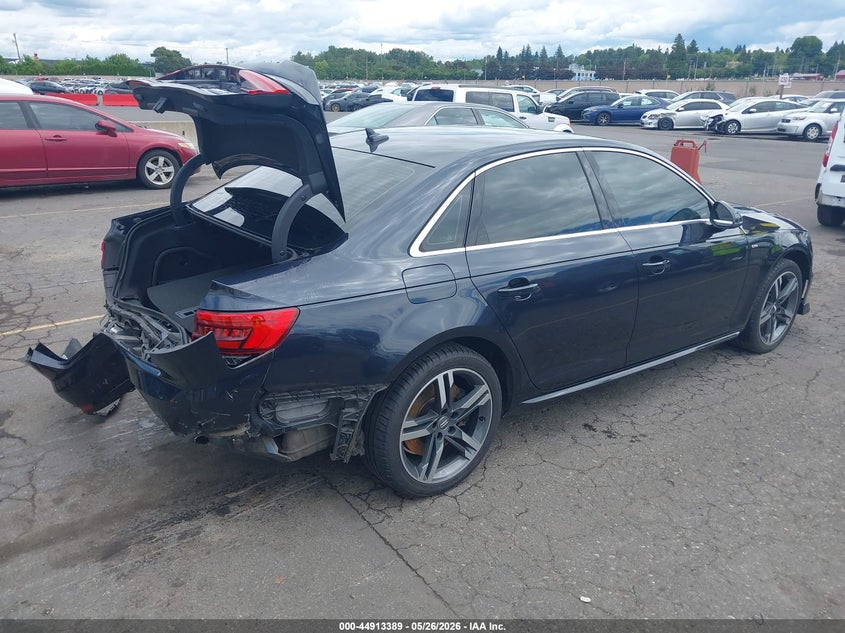 Vin: wauenaf48hn038580, lot: 45410759, audi a4 2.0t premium 20174