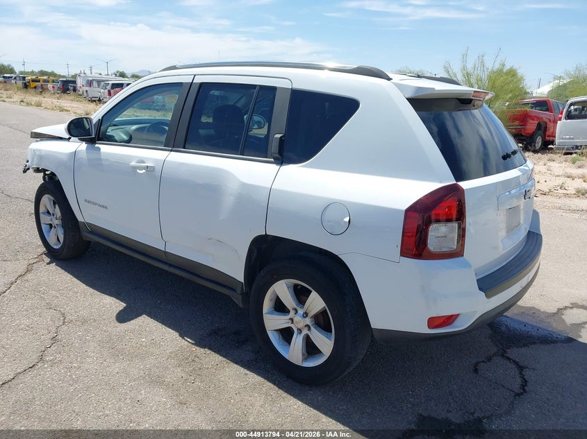 Vin: 1c4njceb0ed707145, lot: 45411164, jeep compass latitude 20143