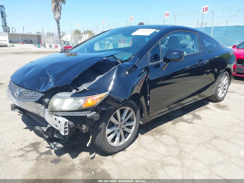 2012 Honda Civic 1.8 Ex-L black Lot 111044914085 Vin 2HGFG3B19CH544169