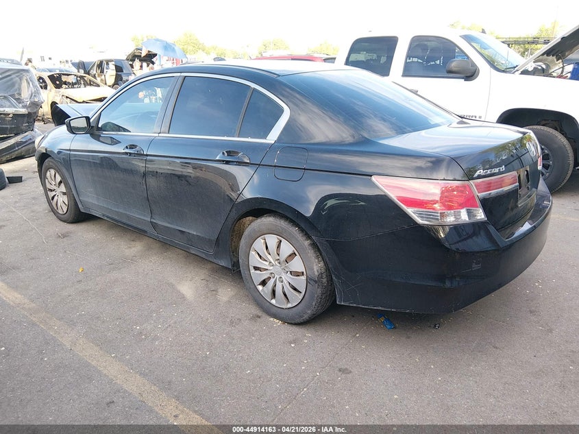 2012 Honda Accord 2.4 2.4 Lx black Lot 111044914163 Vin 1HGCP2F37CA200105
