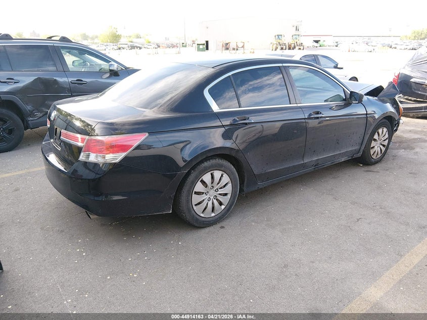 2012 Honda Accord 2.4 2.4 Lx black Lot 111044914163 Vin 1HGCP2F37CA200105
