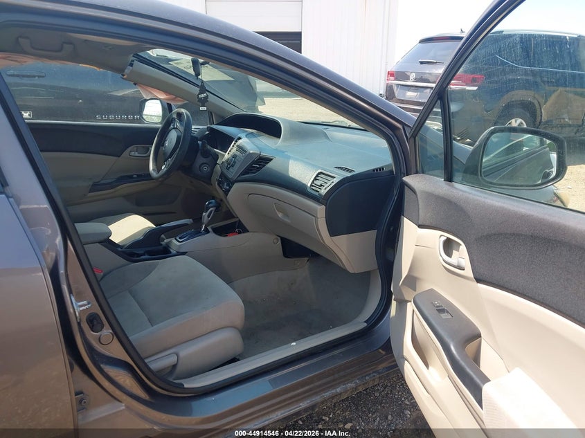 2012 Honda Civic 1.8 Lx Grey Lot 111044914546 Vin 19XFB2F54CE023392