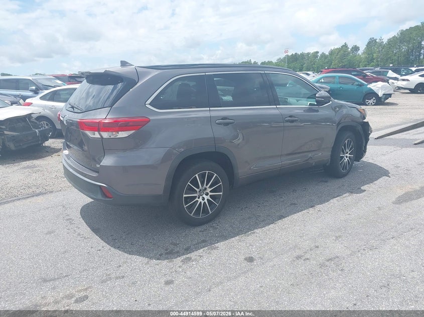 Vin: 5tdkzrfh5js537252, lot: 45411978, toyota highlander se 20184
