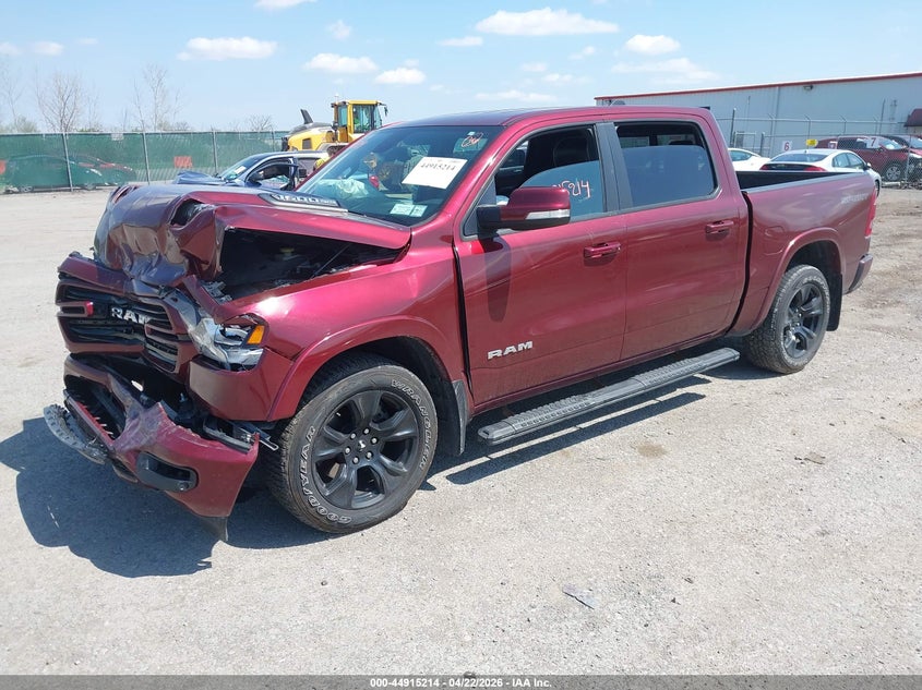 Vin: 1c6srfjt6ln192579, lot: 45412593, ram 1500 laramie  4x4 5'7 box 20202