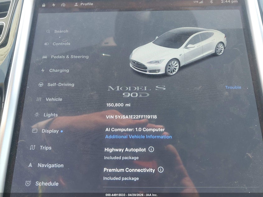 2015 TESLA MODEL S · Фото 7