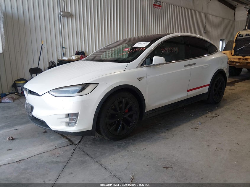 Vin: 5yjxcae46gfs00593, lot: 45412913, tesla model x 20162
