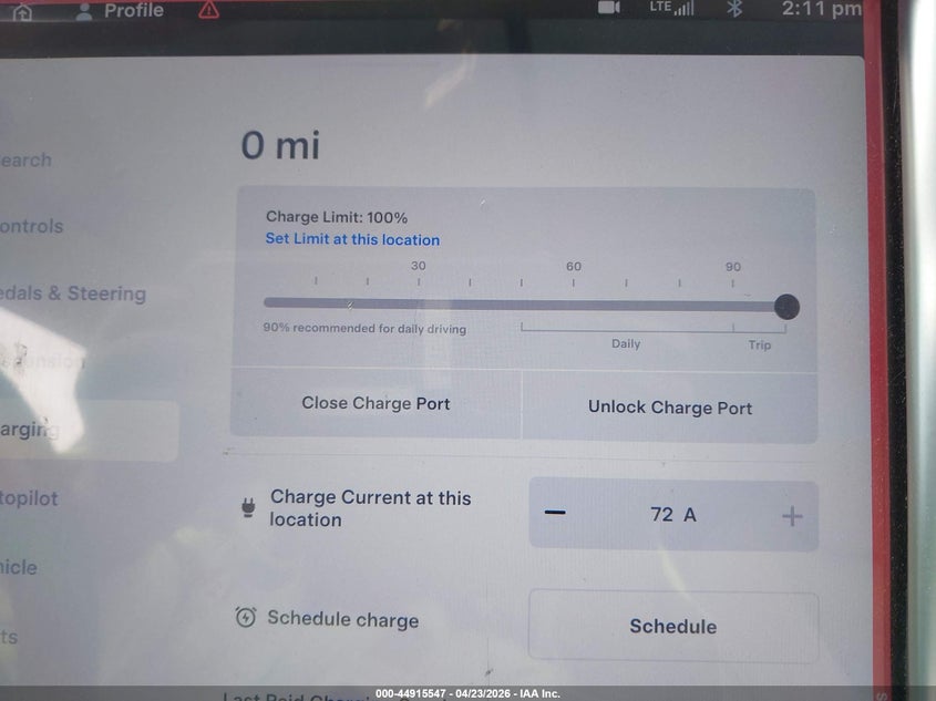 2018 Tesla Model X 100D/75D/P100D VIN: 5YJXCBE27JF089905 Lot: 44915547