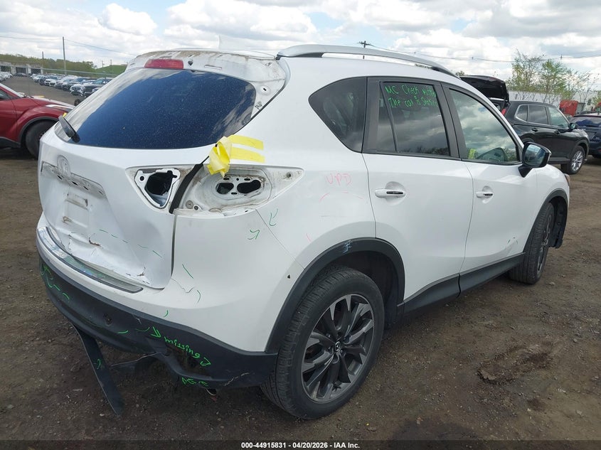Vin: jm3ke4dy1g0740787, lot: 45413210, mazda cx-5 grand touring 20164