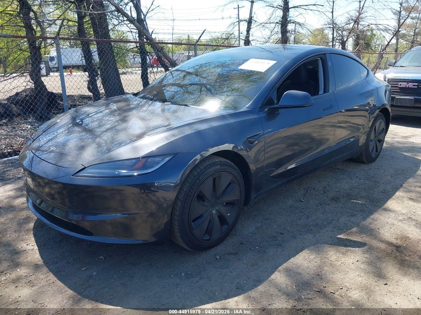 Vin: 5yj3e1ea1sf042591, lot: 45413358, tesla model 3 long range rear-wheel drive/standard rear-wheel drive 20252