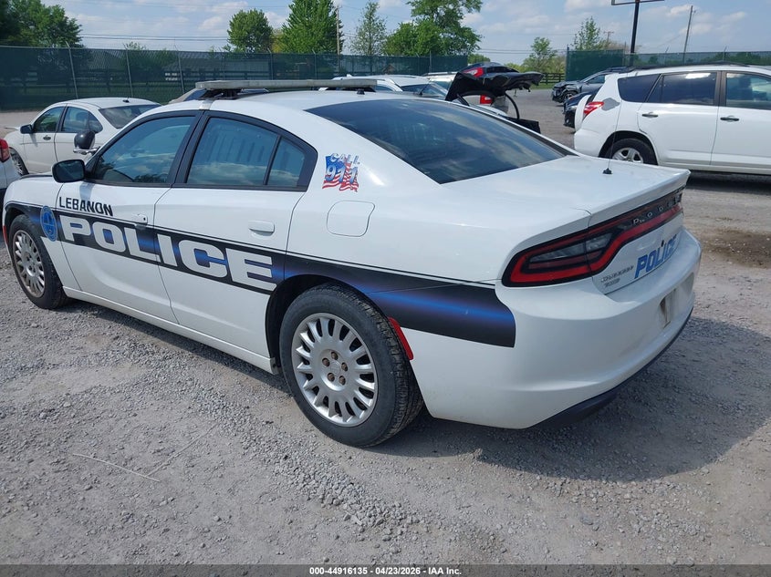Vin: 2c3cdxkt2gh219182, lot: 45413514, dodge charger police 20163