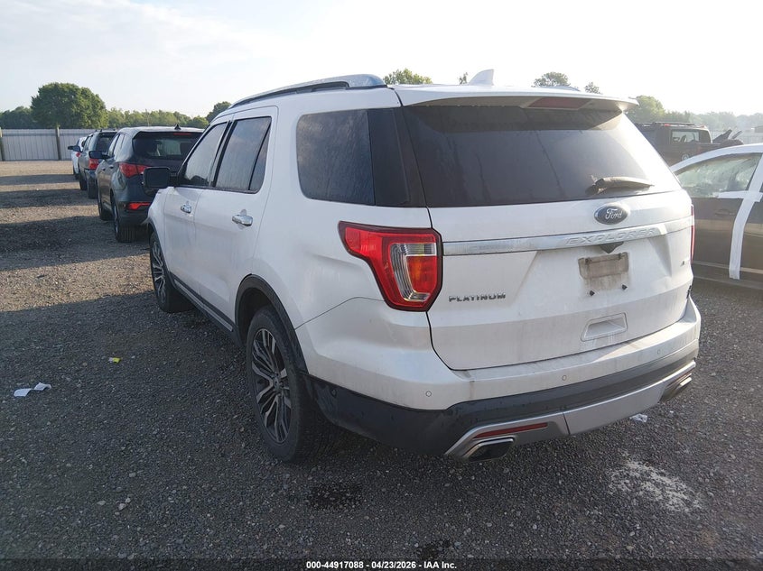 Vin: 1fm5k8ht3hga54842, lot: 45414467, ford explorer platinum 20173