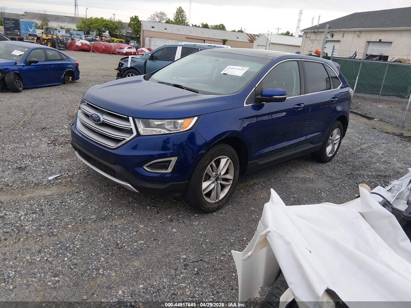 Vin: 2fmtk4j83fbb75770, lot: 45415024, ford edge sel 20152