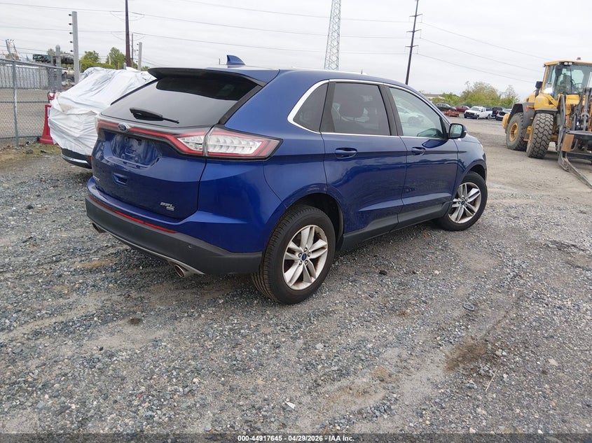 Vin: 2fmtk4j83fbb75770, lot: 45415024, ford edge sel 20154
