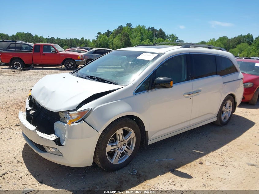 2012 Honda Odyssey 3.5 Touring/Touring Elite white Lot 111044918677 Vin 5FNRL5H92CB057434