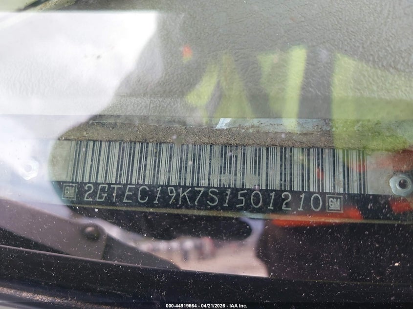 1995 GMC Sierra C1500 VIN: 2GTEC19K7S1501210 Lot: 44919664