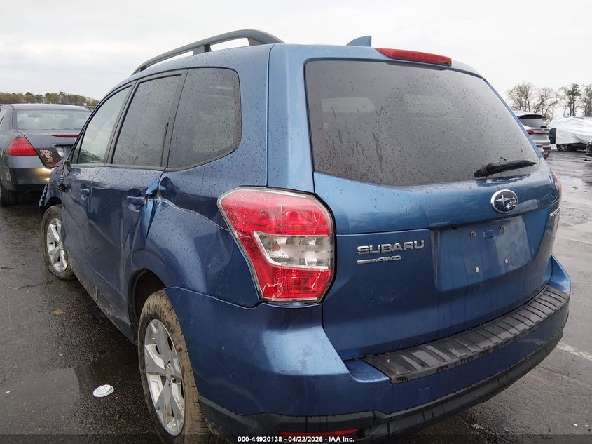 Vin: jf2sjafc5gh482829, lot: 45417517, subaru forester 2.5i premium 20163
